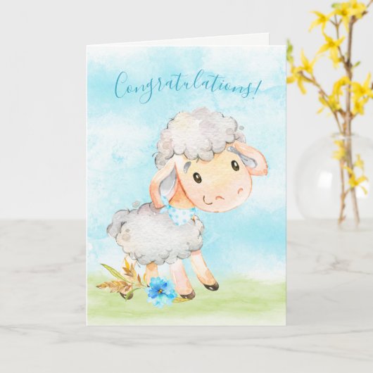 Aquarellmühle Karte (Gelbe Blume)