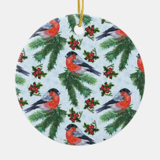 Aquarellmühle Keramik Ornament (Vorne)