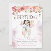 Aquarellmühle zum Geburtstag Einladung (Vorderseite)