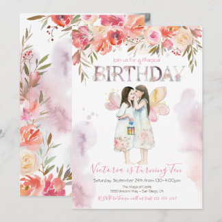 Aquarellmühle zum Geburtstag Einladung