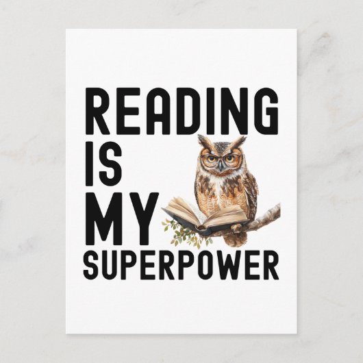 Aquarellmünze Lesewurm Sprichwort lesen Postkarte (Vorderseite)