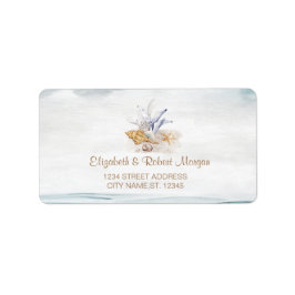 Aquarellmünzen, Hochzeitssymbol Adressaufkleber