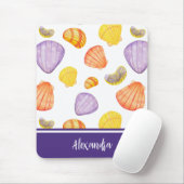 Aquarellmünzen mit Namen Mousepad (Mit Mouse)