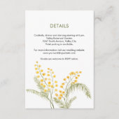 Aquarellmuscheln Blume niedlich Frühjahrshochzeit Begleitkarte (Vorderseite)