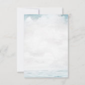 Aquarellmuscheln, Empfang Einladung (Rückseite)