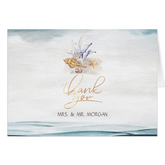 Aquarellmuscheln, Meer (Vorderseite (Horizontal))