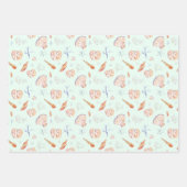 Aquarellmuscheln und Korallenmuster Geschenkpapier Set (Vorderseite 3)