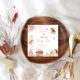 Aquarellmushroom Fairy 1. Geburtstagswald Serviette