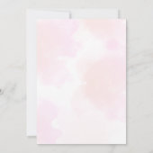 Aquarellmushroom Fairy 3. Geburtstagswald Einladung (Rückseite)