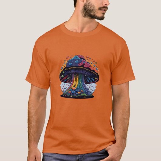 Aquarellmushroom Magic Prints Vector T-Shirt (Vorderseite)