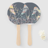 Aquarellmushrooms Fächer (Vorne und Hinten)