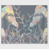 Aquarellmushrooms Geschenkpapier (Flach)