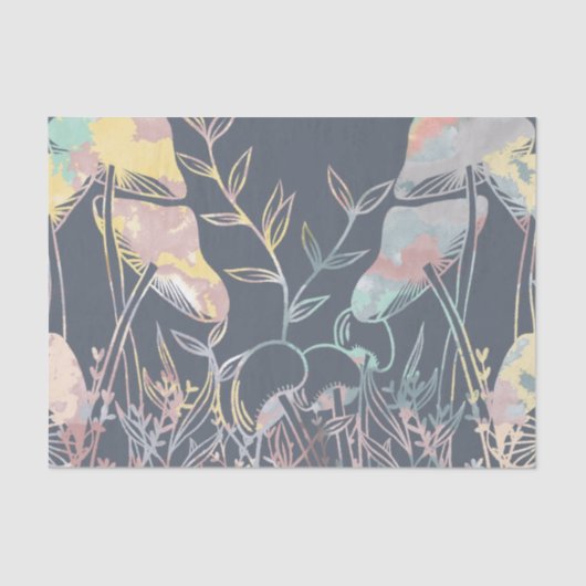 Aquarellmushrooms Seidenpapier (Vorderseite)