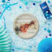 Aquarellmusik-Musik Pappteller (Party)