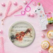 Aquarellmusik-Musik Pappteller (Party)