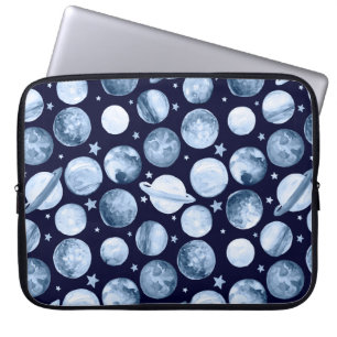 Aquarellmuster Abbildung der Weltraumgalaxie wi Laptopschutzhülle