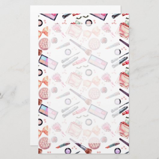 Aquarellmuster Briefpapier (Vorne/Hinten)