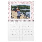 Aquarellmuster | Foto Personalisierter Kalender (Feb 2026)