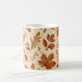 Aquarellmuster Herbstblätter Kaffeetasse (Mittel)