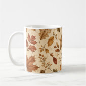 Aquarellmuster Herbstblätter Kaffeetasse (Links)