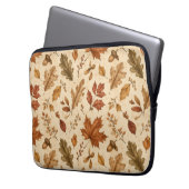 Aquarellmuster Herbstblätter Laptopschutzhülle (Vorderseite Links)