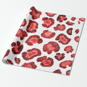 Aquarellmuster-Illustration Leopardenhaut. Mode Geschenkpapier