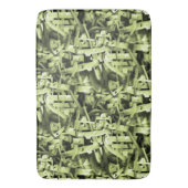 Aquarellmuster im Abstrakten Grün Badematte (Vorderseite Vertikal)