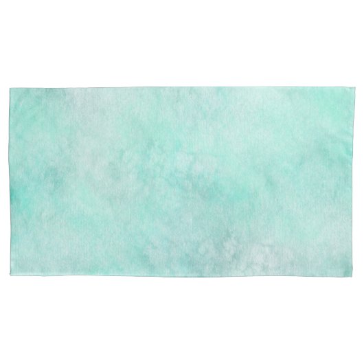 Aquarellmuster Meeresschaum Stranddekor Kissenbezug (Vorderseite-Links)