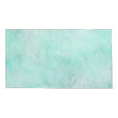 Aquarellmuster Meeresschaum Stranddekor Kissenbezug (Rückseite-Links)