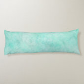 Aquarellmuster Meeresschaum Stranddekor Seitenschläferkissen (Rückseite)