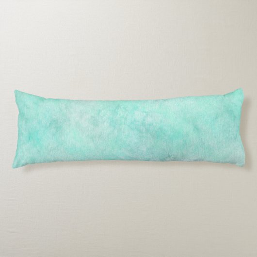 Aquarellmuster Meeresschaum Stranddekor Seitenschläferkissen (Vorderseite)