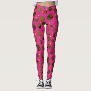 Aquarellmuster mit Abstrakter Geparkhaut. Leggings