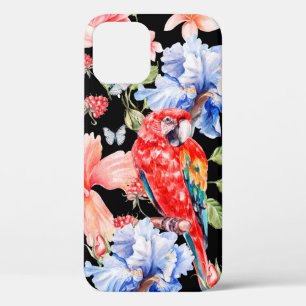 Aquarellmuster mit Blume Rose, Iris, Hibi Case-Mate iPhone Hülle