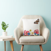 Aquarellmuster mit handgezeichnet Wildblumen Kissen (Stuhl )