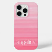 Aquarellmuster mit Individuelle Name Case-Mate iPhone Hülle (Rückseite)