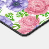 Aquarellmuster mit Torf und Anemon-Blume Schreibtischunterlage (Ecke)