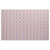 Aquarellmuster mit Torf und Anemon-Blume Stoff (Yard (91,4 cm))