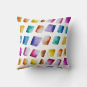 Aquarellmuster Moderne Moderne Moderne Kissen (Rückseite)