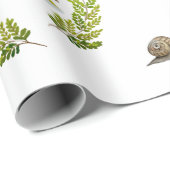 Aquarellmuster - Pilze und Schnecken Geschenkpapier (Rolleneckpunkt)