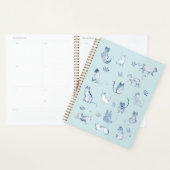 Aquarellmuster-Planer für indigo-Katzen Planer (Anzeige)