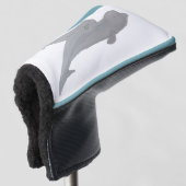 Aquarellmütter Baby Beluga Whale Golf Headcover (3/4 Vorderseite)