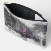 Aquarellnacht Katar Postkarte Zubehörtasche (Offen)