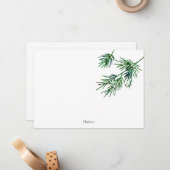 Aquarellnadeln Mitteilungskarte (Vorderseite/Rückseite Beispiel)