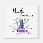 Aquarellnagel Salon Manicure Nagel Polnisch Magnet (Vorne)