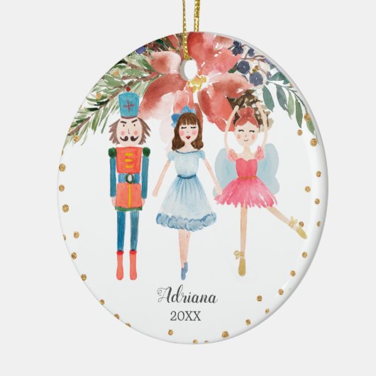 Aquarellnährkracker Keramik Ornament (Links)