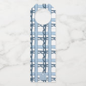 Aquarellnährungsmittel Monogram Wappen Christmas Flaschenanhänger (Rückseite)