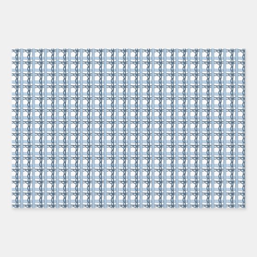 Aquarellnährungsmittel Monogram Wappen Christmas Geschenkpapier Set (Vorderseite 2)