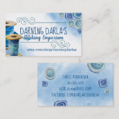 Aquarellnähte nahtlos Visitenkarte (Vorne/Hinten)