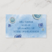 Aquarellnähte nahtlos Visitenkarte (Rückseite)