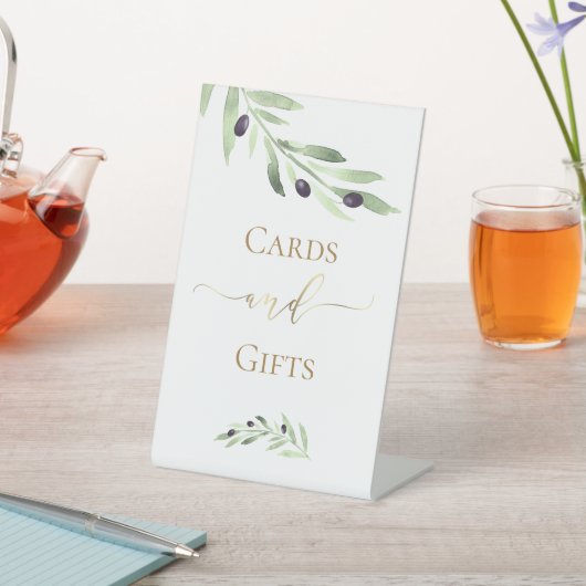 Aquarellnarbenkarten und -geschenkzeichen sockelschild (In SItu)